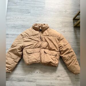 Tan Puffer Jacket